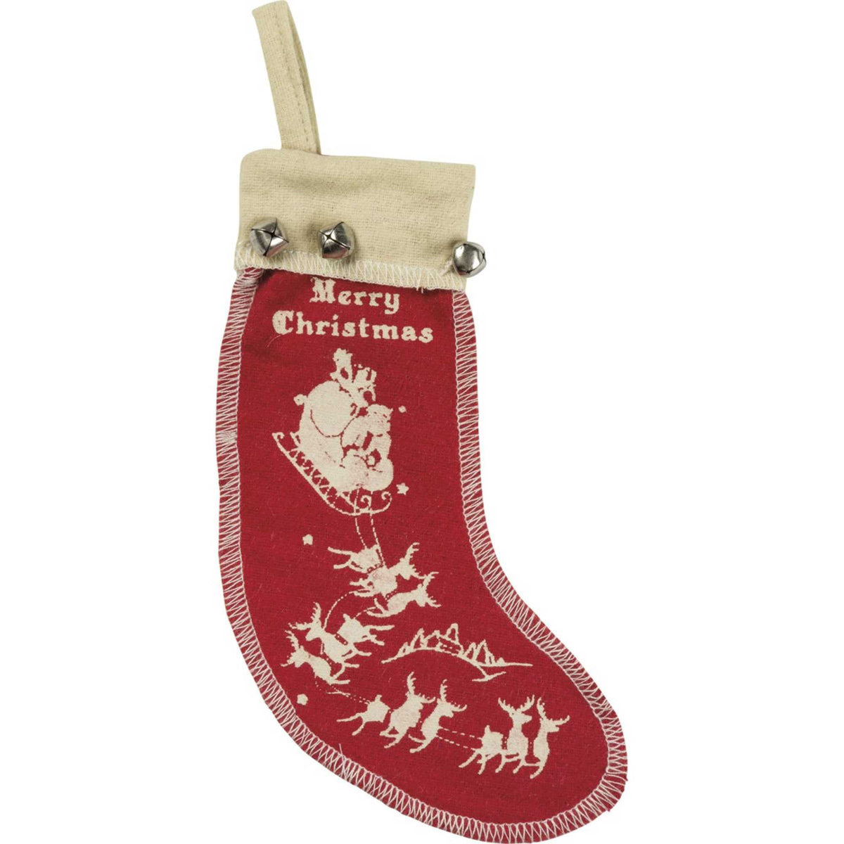 Holiday Ornament Felt Stocking Ornament Set/3 - - SBKGifts.com
