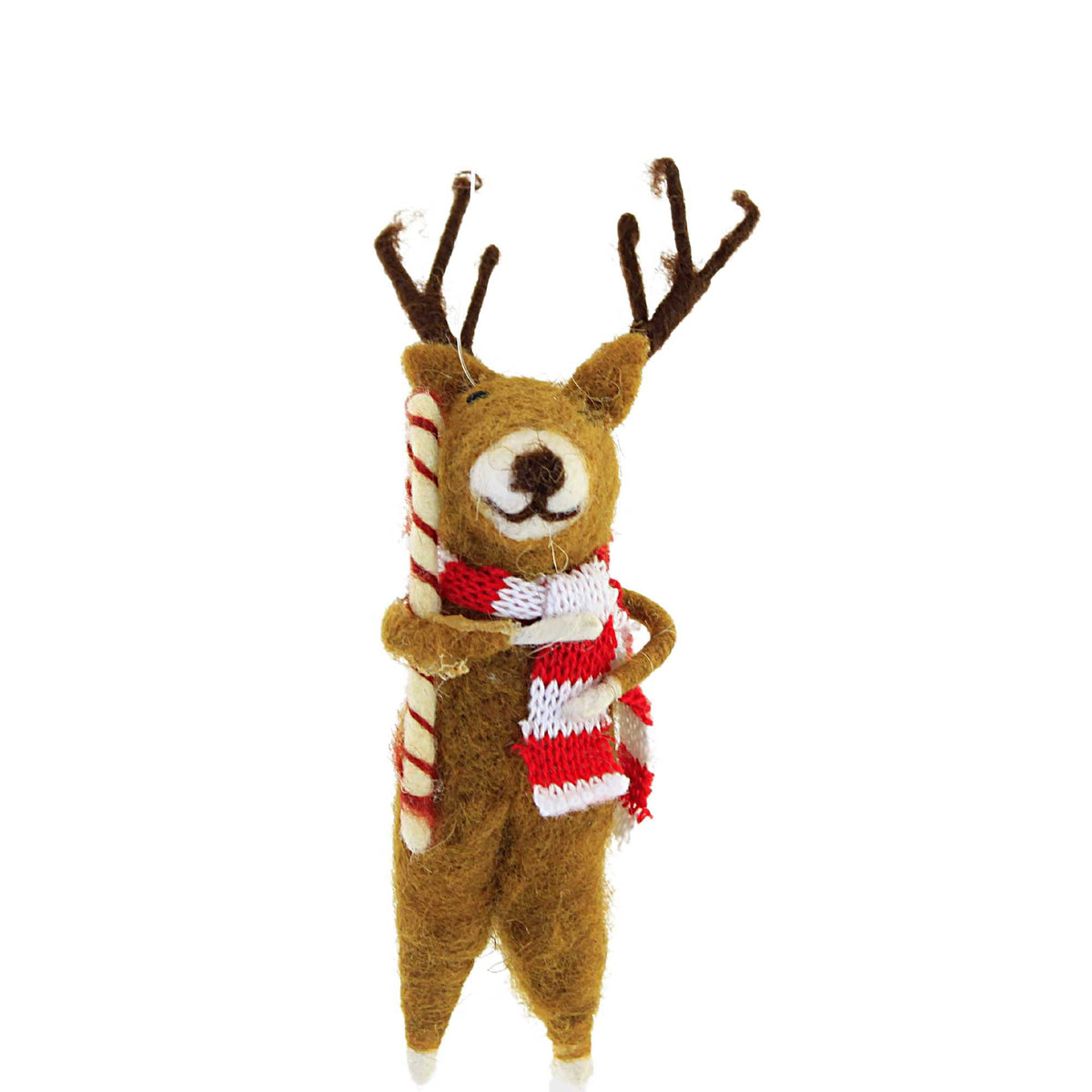 (58657) Reindeer Holding Candy Cane