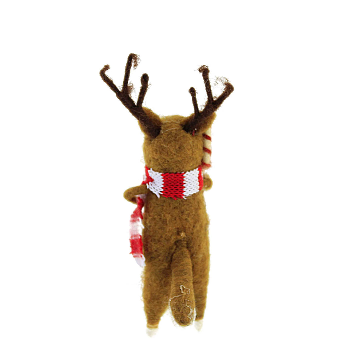 Holiday Ornament Reindeer Holding Candy Cane - - SBKGifts.com