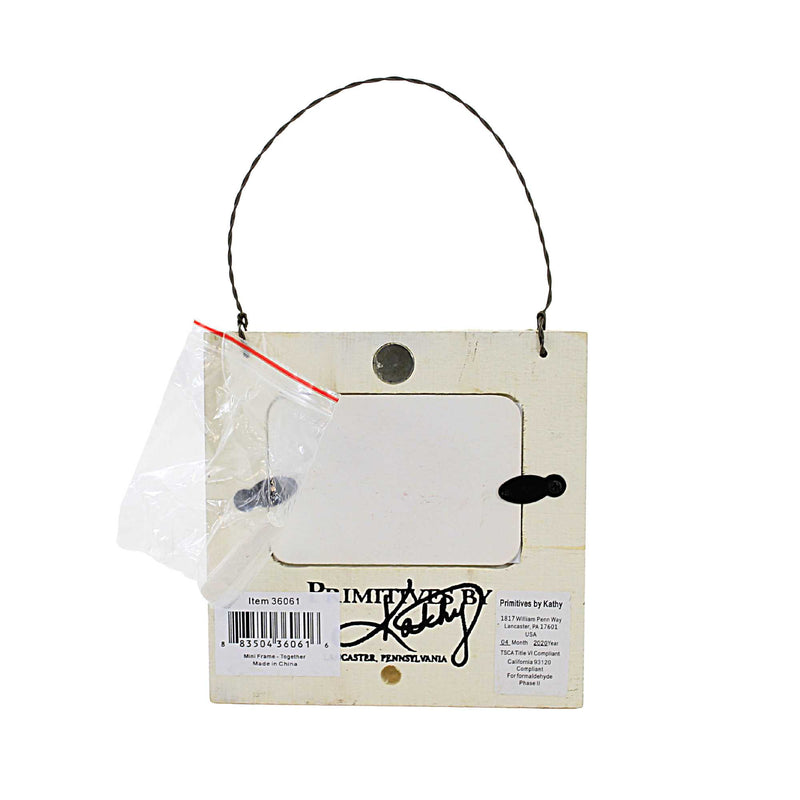 Primitives By Kathy Together Mini Ornament/Frame - - SBKGifts.com