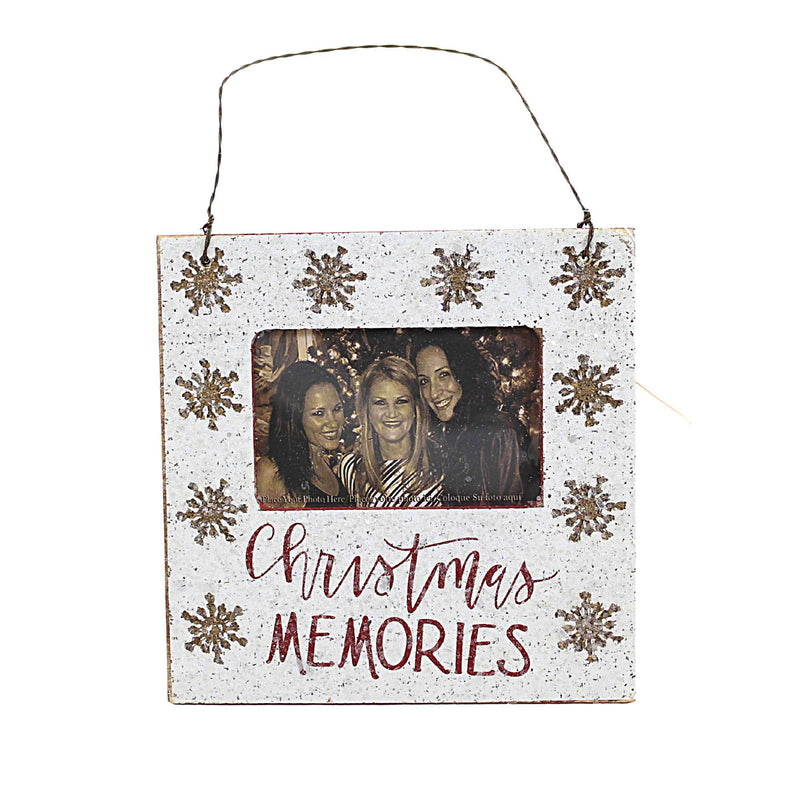 (58669) Christmas Christmas Memories Mini Frame, 4.50 Inch, Snowflakes 106727