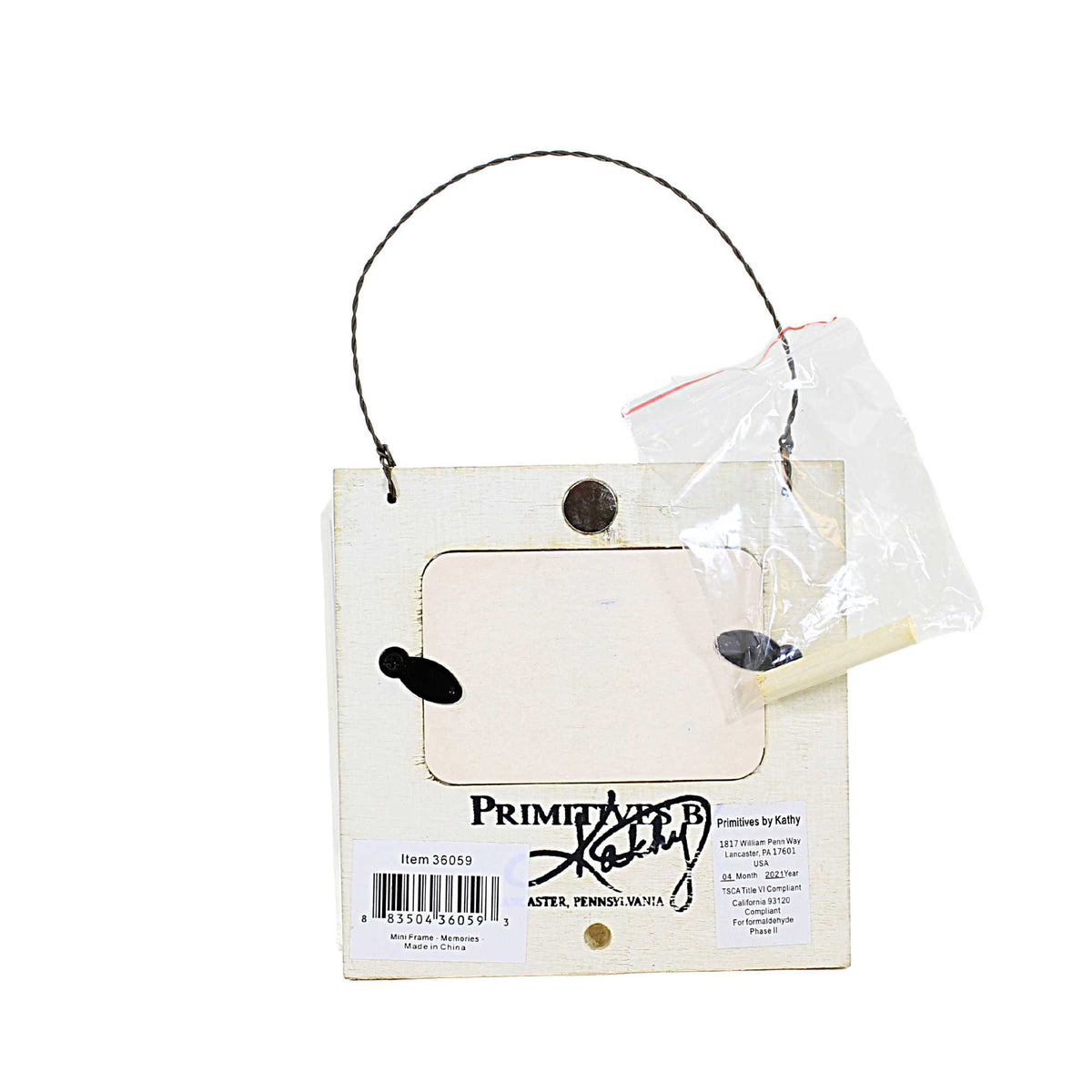 Primitives By Kathy Christmas Memories Ornament/ Picture Frame - - SBKGifts.com