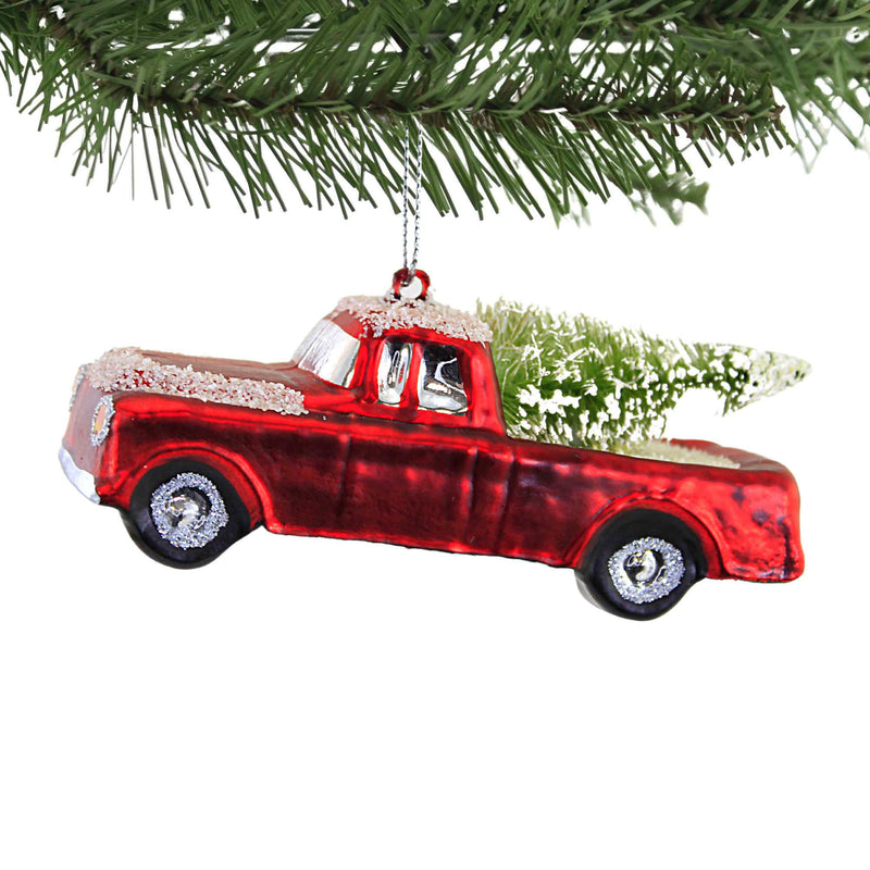 Holiday Ornament Red Pickup Turck - - SBKGifts.com