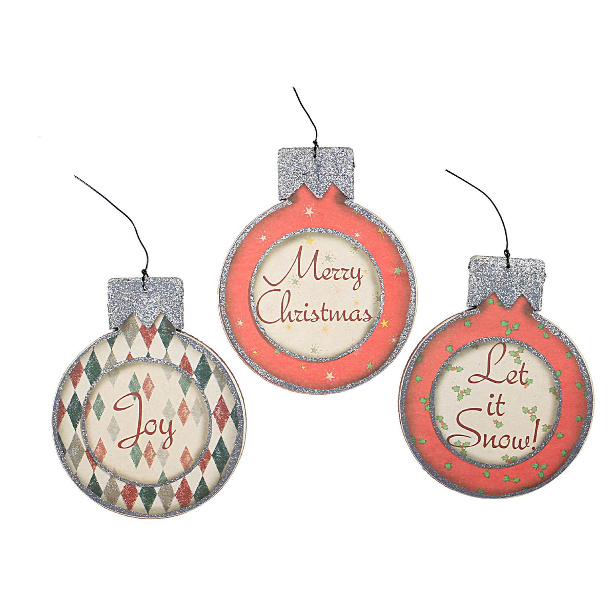 Holiday Ornament Jolly Snowman Set - - SBKGifts.com
