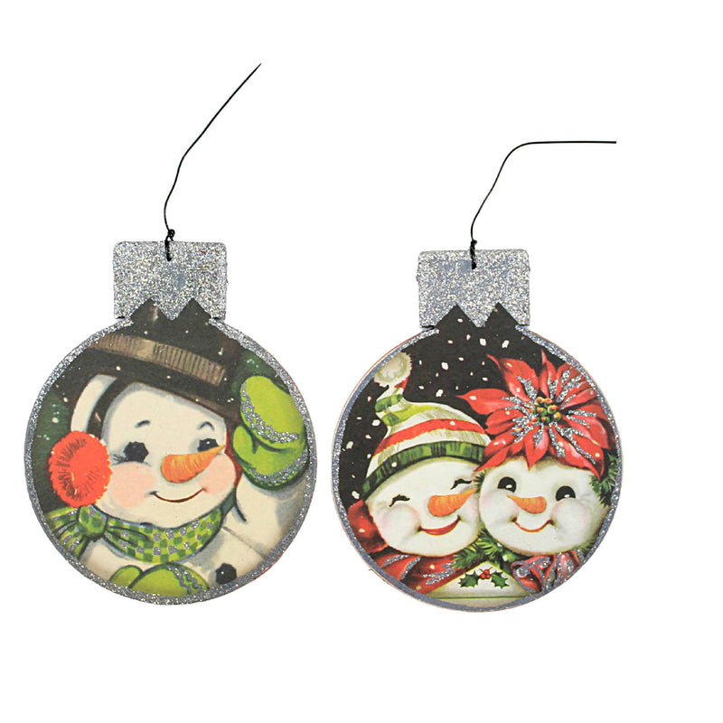 Holiday Ornament Jolly Snowman Set - - SBKGifts.com
