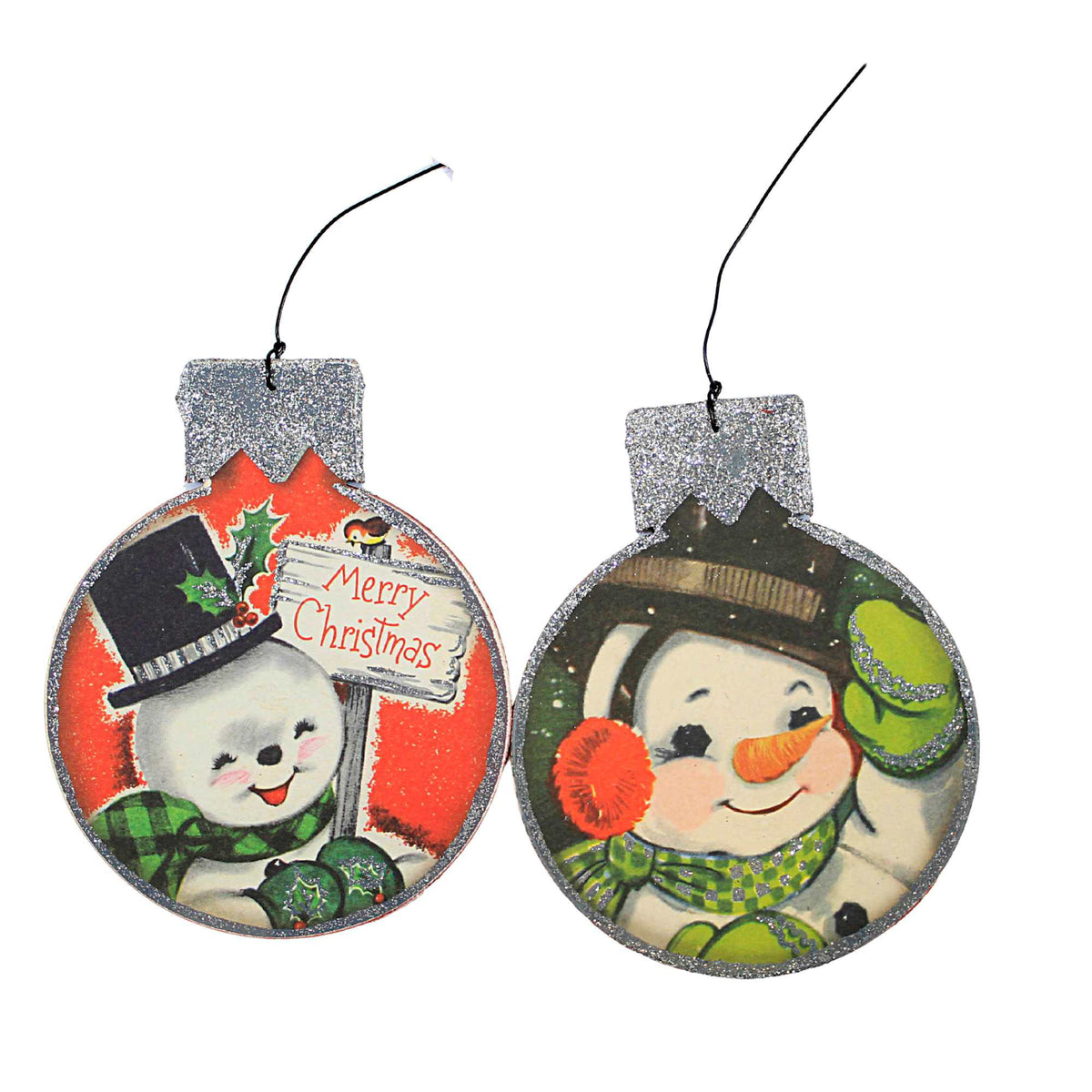 Holiday Ornament Jolly Snowman Set - - SBKGifts.com