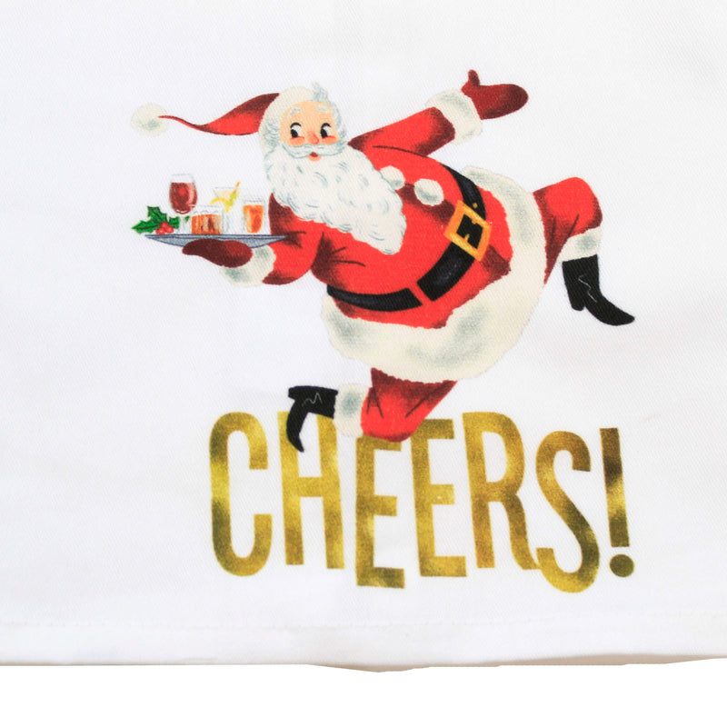 Decorative Towel Cheers Santa - - SBKGifts.com
