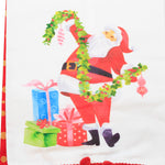Decorative Towel Glam Santa With Ornaments - - SBKGifts.com