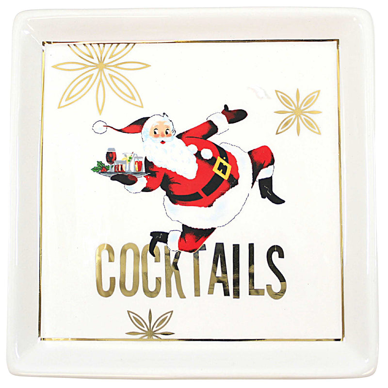 Tabletop Santa Tidbit Plates - - SBKGifts.com