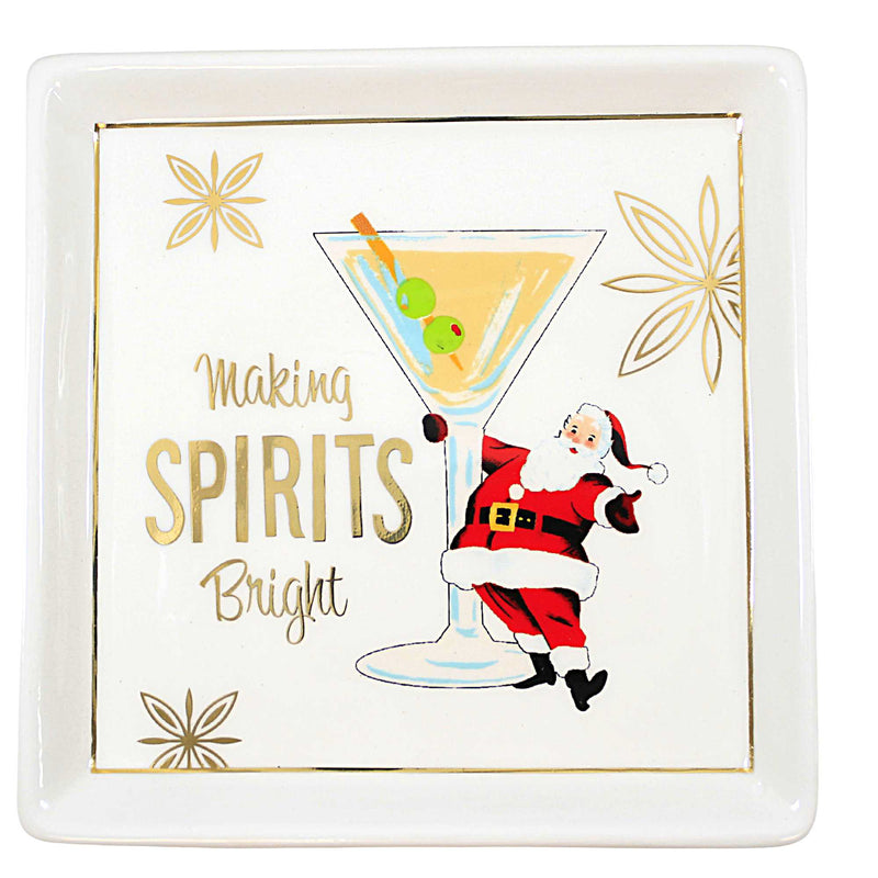 Tabletop Santa Tidbit Plates - - SBKGifts.com