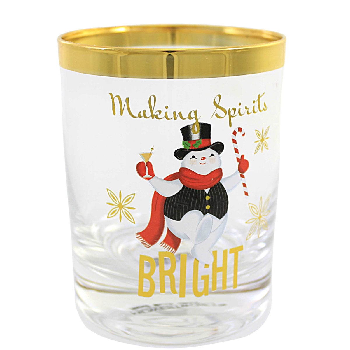 Tabletop Santa Snowman Glass Set/4 - - SBKGifts.com
