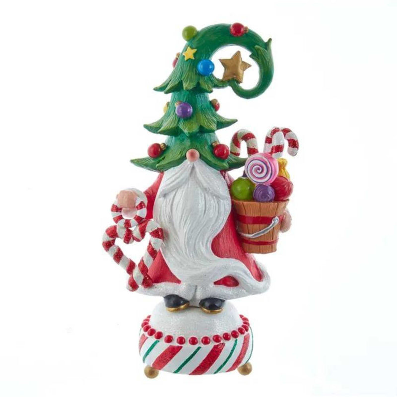 Christmas Jolly Jingle Tree Hat Gnome Polyresin Santa Candy Cane Bucket Jol0009 (58781)