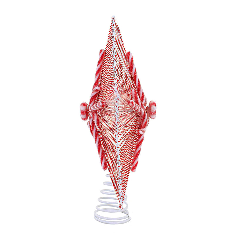 Tree Topper Finial Peppermint Star Tree Topper - - SBKGifts.com