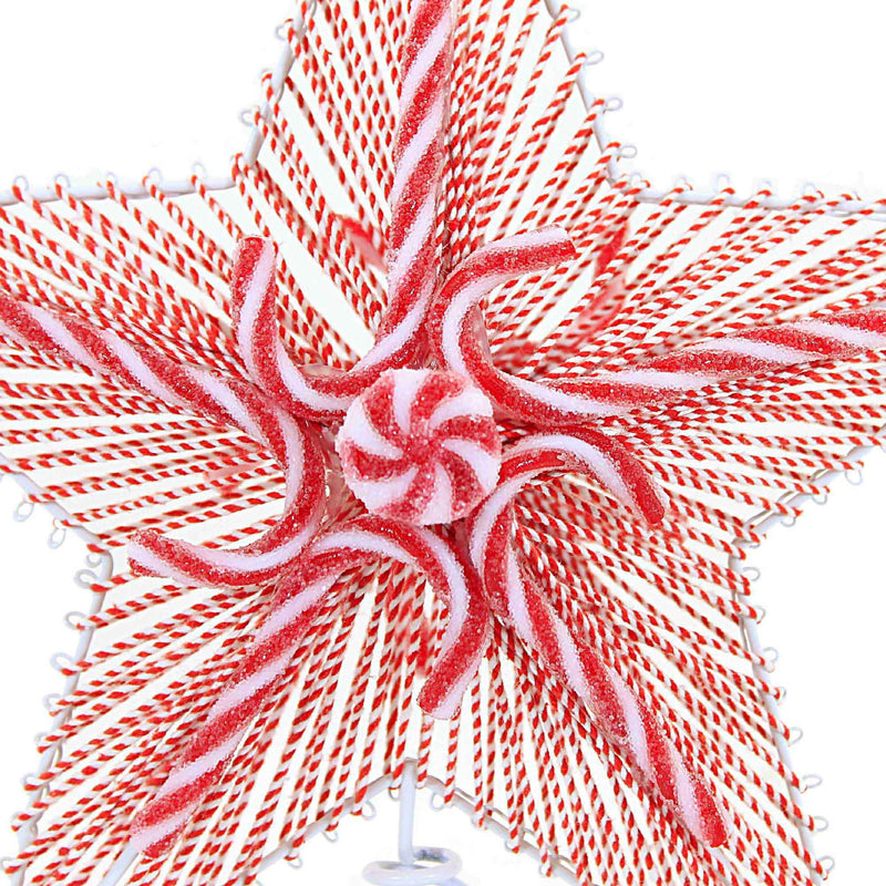 Tree Topper Finial Peppermint Star Tree Topper - - SBKGifts.com