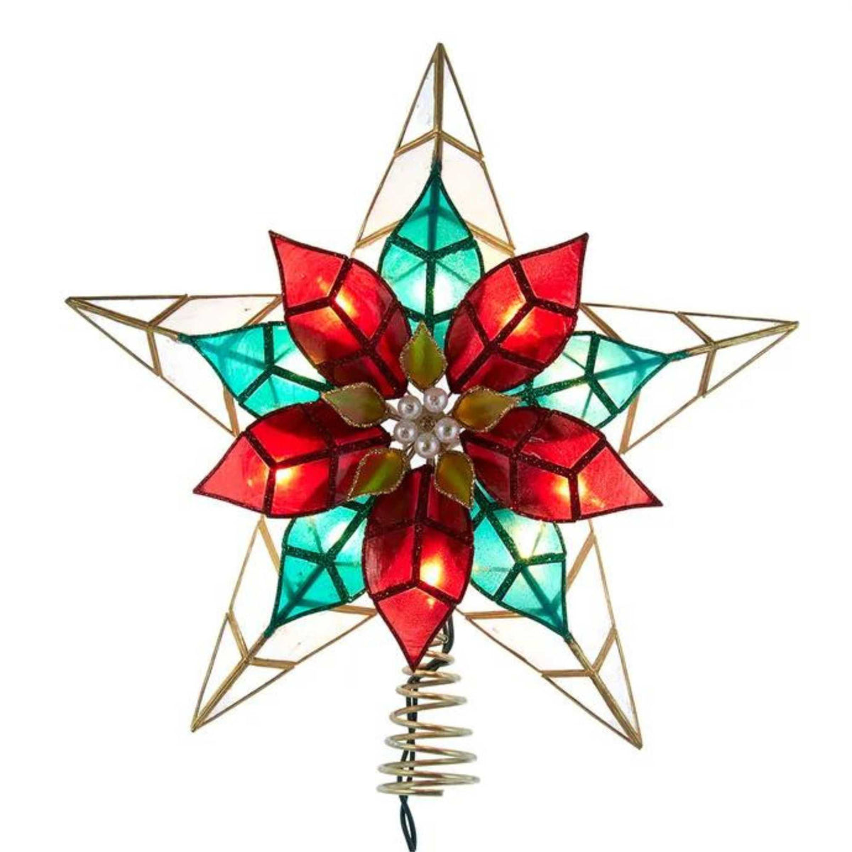 (58798) Pointsettia Capiz Star