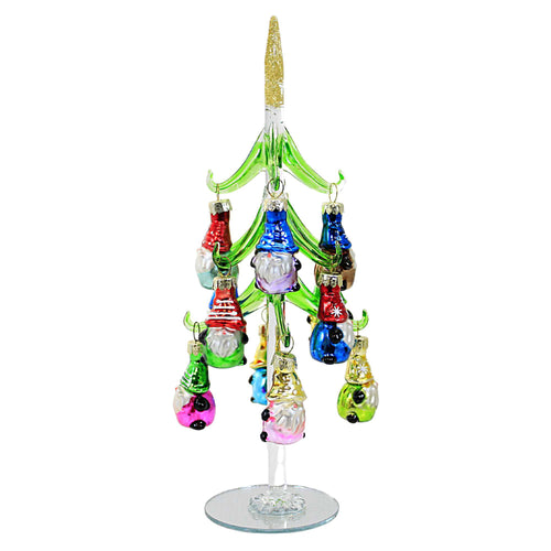 Christmas Glass Tree/ Gnome Ornaments - - SBKGifts.com