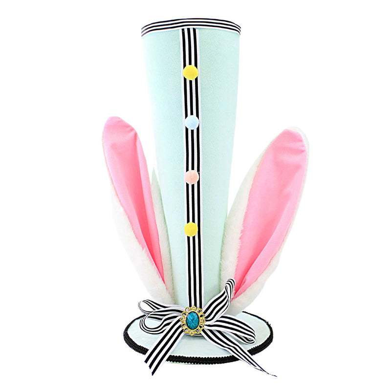 Easter Tall Tophat With Bunny Ears Polyester Rabbit Ears Broch 0808762 (58897)