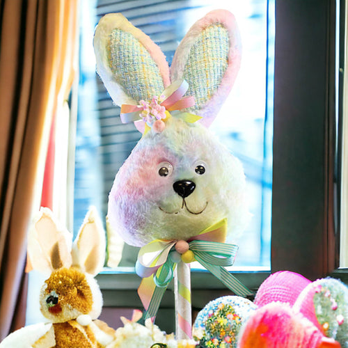 Easter Bunny Head On Stick - - SBKGifts.com