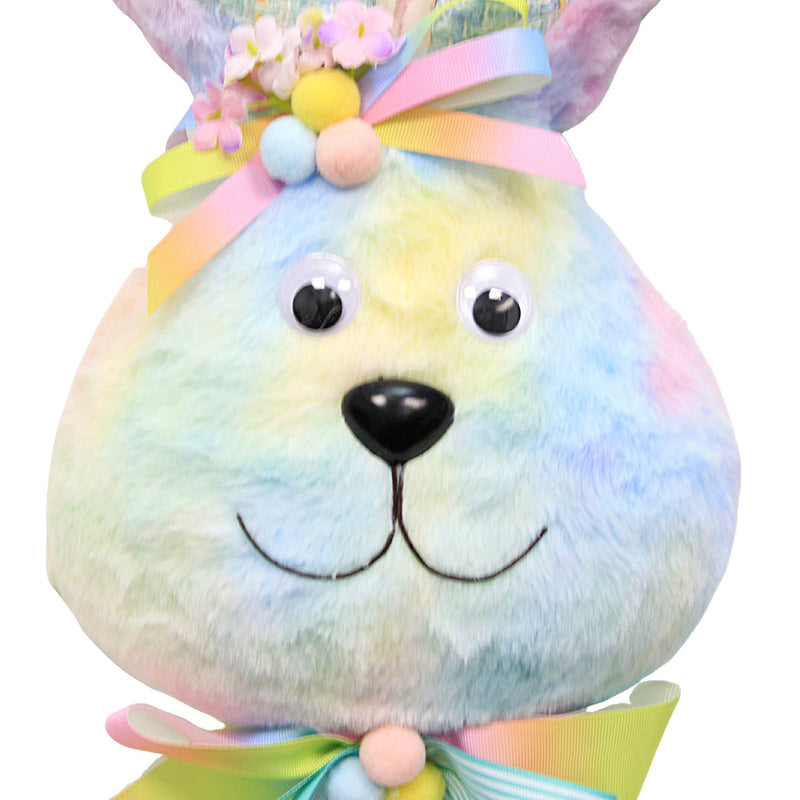 Easter Hanging Bunny Head With Bow - - SBKGifts.com