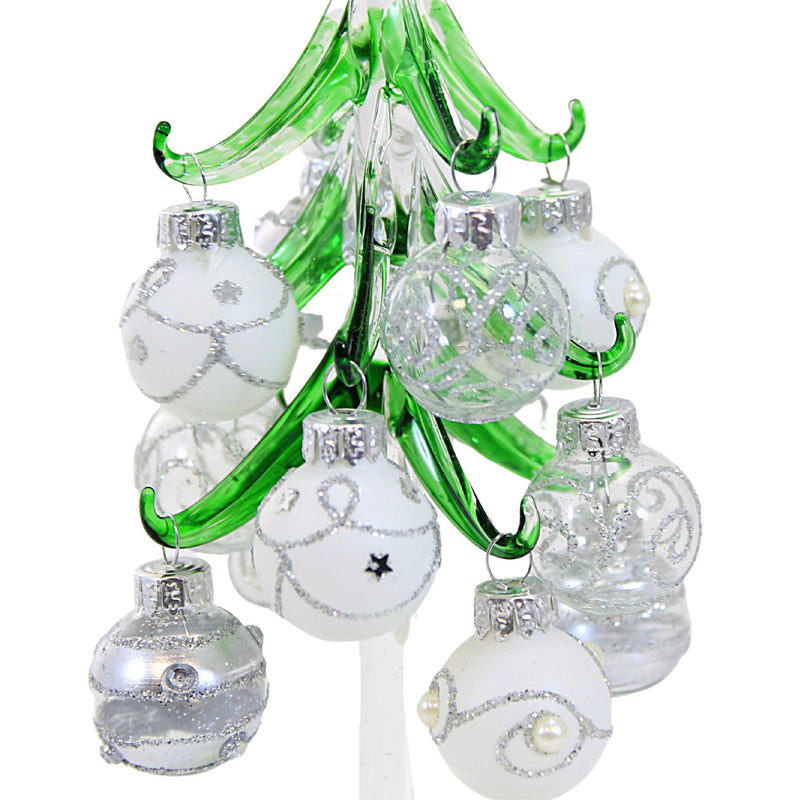 Christmas Tree W/White & Clear Bulbs - - SBKGifts.com