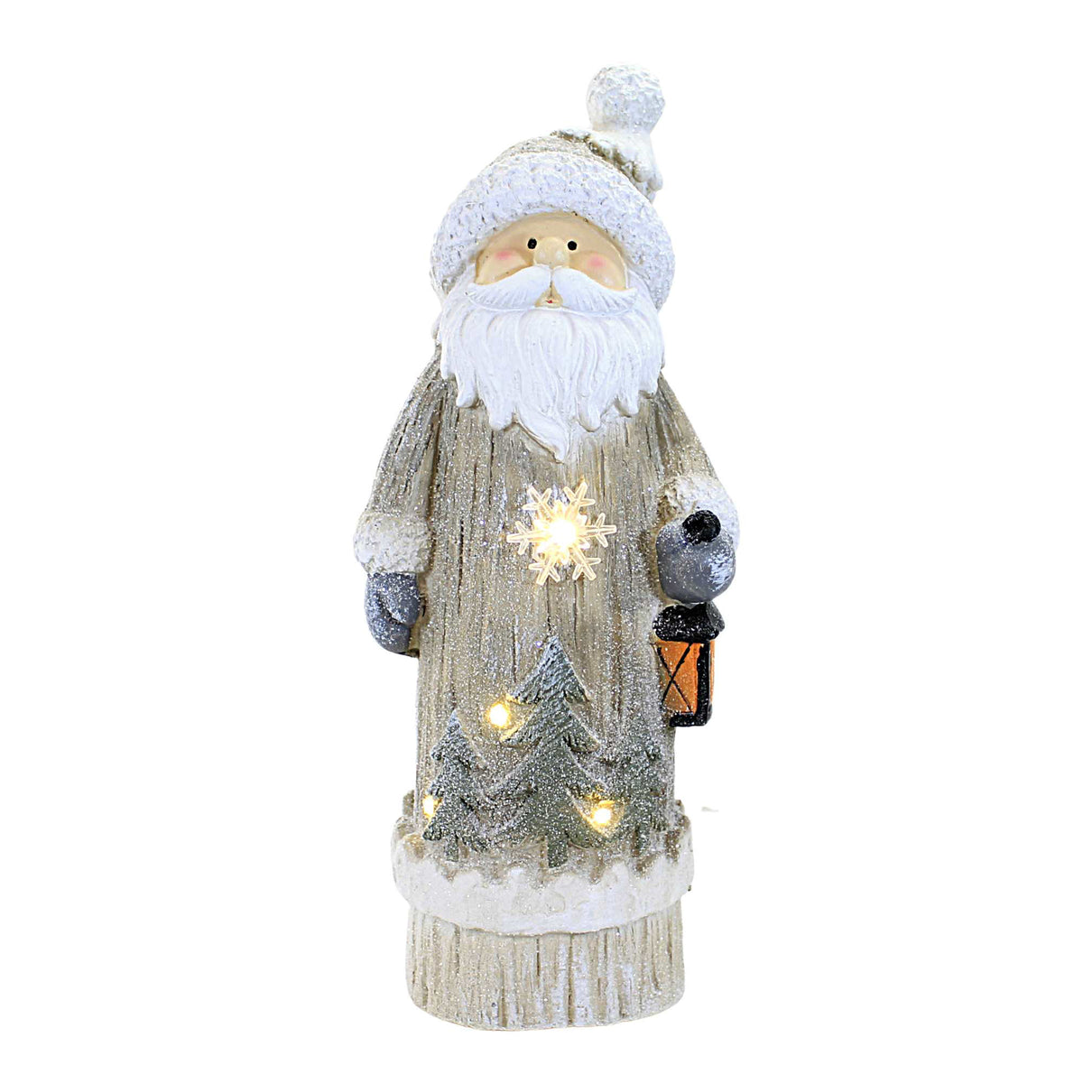 58927 Santa Door Greeter W/Trees GE3007