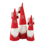 Christmas Red Felt Gnome Set Felt Snowflake Mythological Ge1021.22.23 (58931)