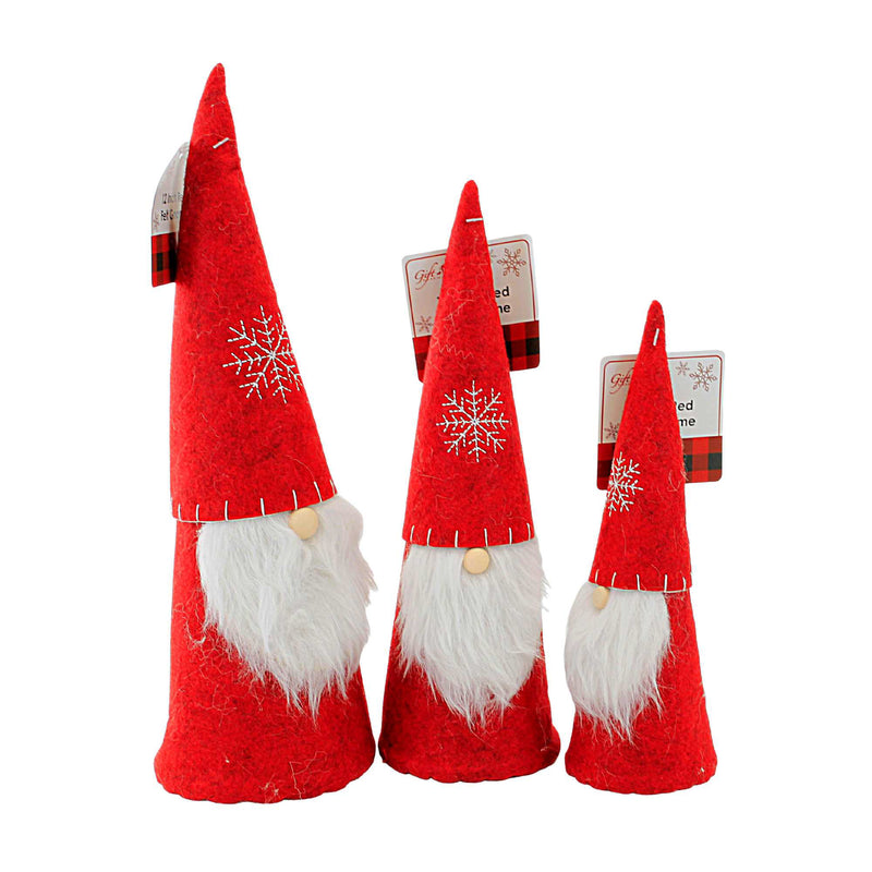 Christmas Red Felt Gnome Set - - SBKGifts.com