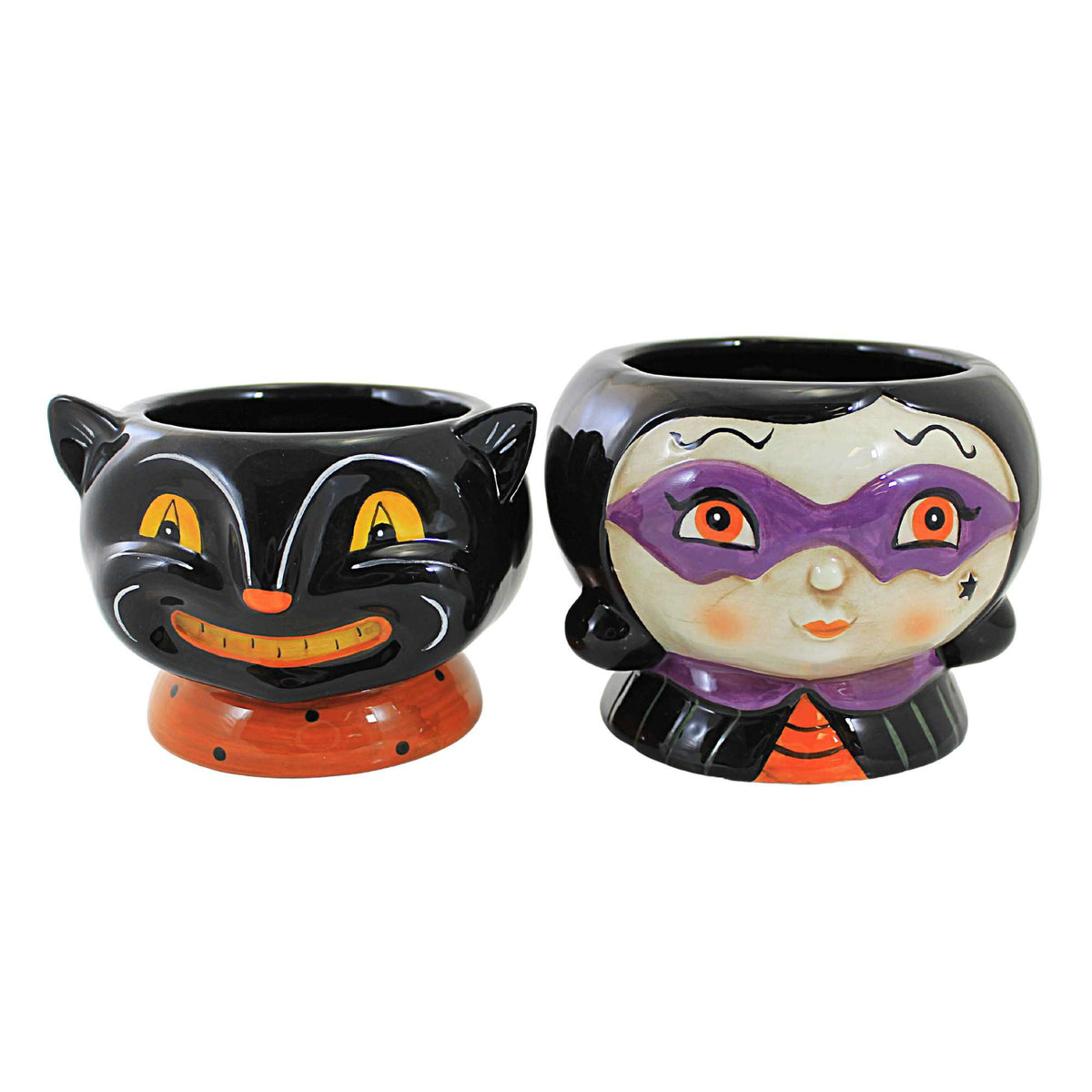 (58945) Black Cat/Witch Snack Dish