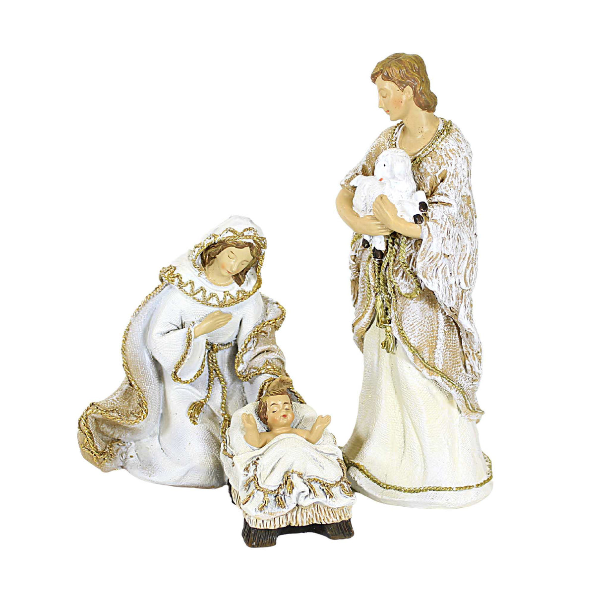 Roman Nativity Woven Gold Trim - - SBKGifts.com