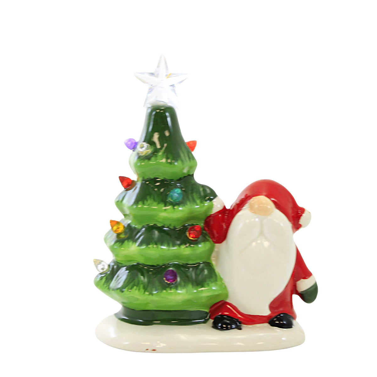 (58953) Led Vintage Tree With Gnome