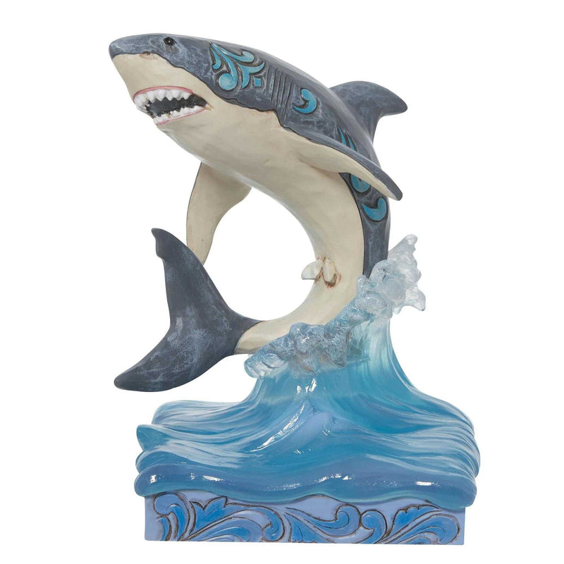 Jim Shore Great White Shark - One Figurine 5.75 Inch, Polyresin - Animal Planet 6010942 (58962)