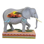 Jim Shore African Elephant - One Figurine 5.25 Inch, Polyresin - Animal Planet 6010937 (58964)