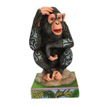 Jim Shore Chimpanzee - One Figurine 5.75 Inch, Polyresin - Animal Planet 6010939 (58965)