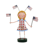 Lori Mitchell Fannie's Flags - One Patriotic Figurine 6.5 Inch, Polyresin - July 4Th Patriotic Flags 15518 (58975)