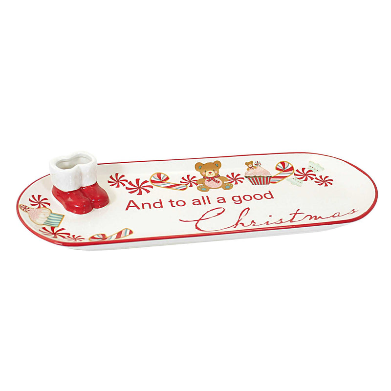 Tabletop Snack Plate W/Boots - - SBKGifts.com