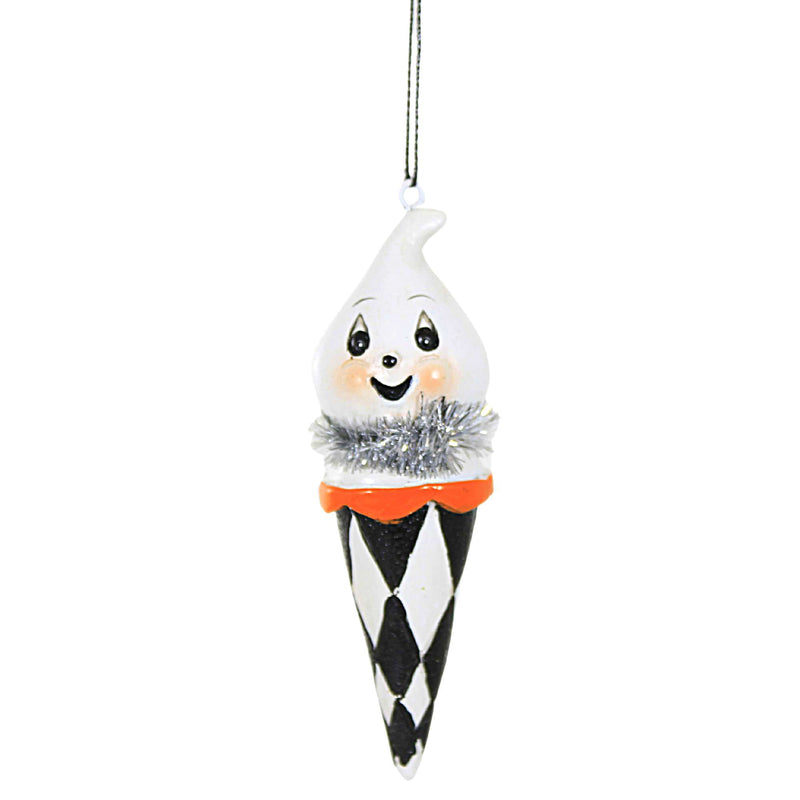 Transpac Checkered Cone Halloween - - SBKGifts.com