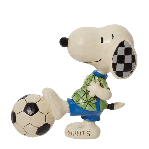 Jim Shore Snoopy Soccer Mini - - SBKGifts.com