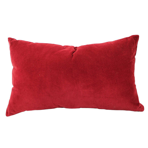 Christmas Merry Ruby Velvet Pillow - - SBKGifts.com