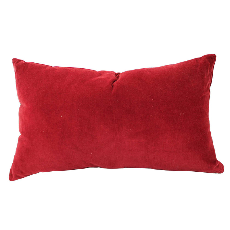 C & F Merry Ruby Velvet Pillow - - SBKGifts.com