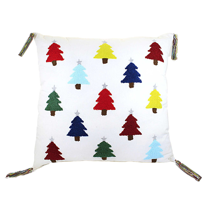 C & F Tannen Pillow - One Pillow 18 Inch, Cotton - Trees Silver Star Square A842982581 (59035)