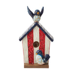 Jim Shore Star Spangled Songbirds - One Figurine 5 Inch, Resin - Patriotic  Birdhouse 6012435 (59042)
