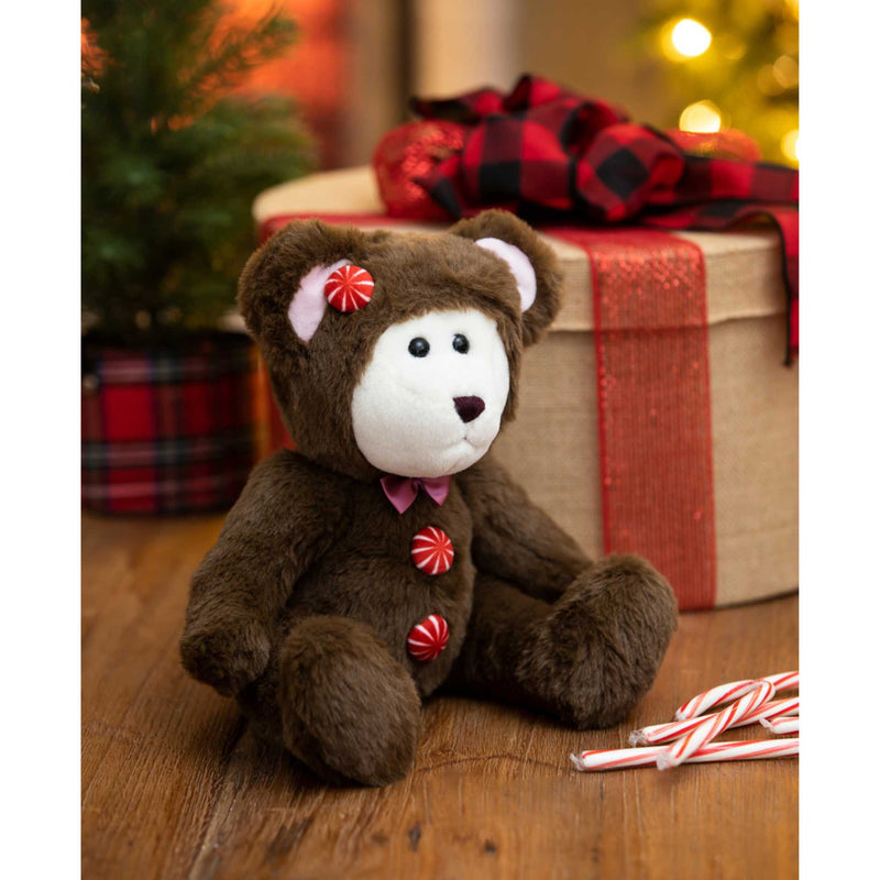 Plush Peppermint Bear - - SBKGifts.com
