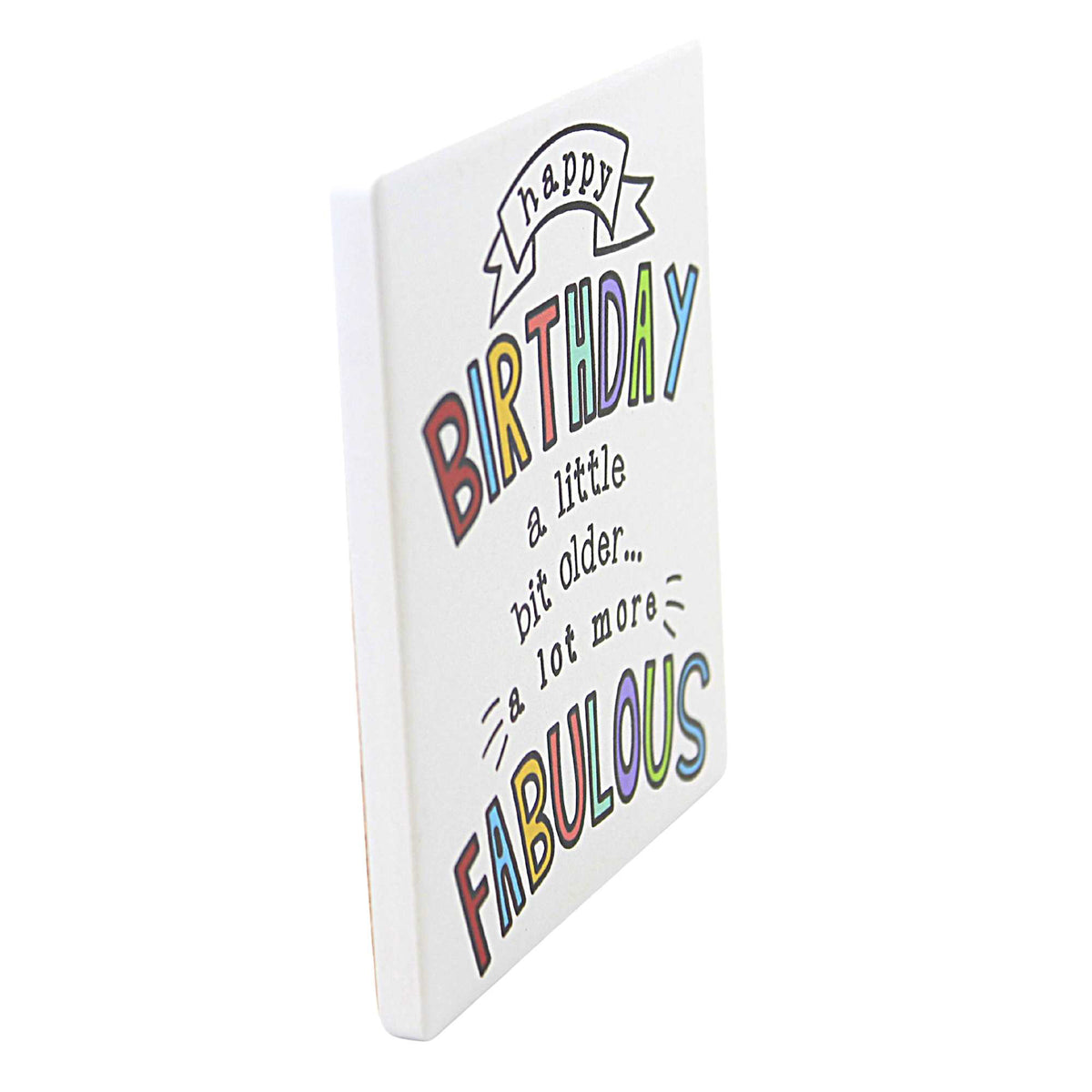Tabletop Birthday Fabulous Coaster - - SBKGifts.com
