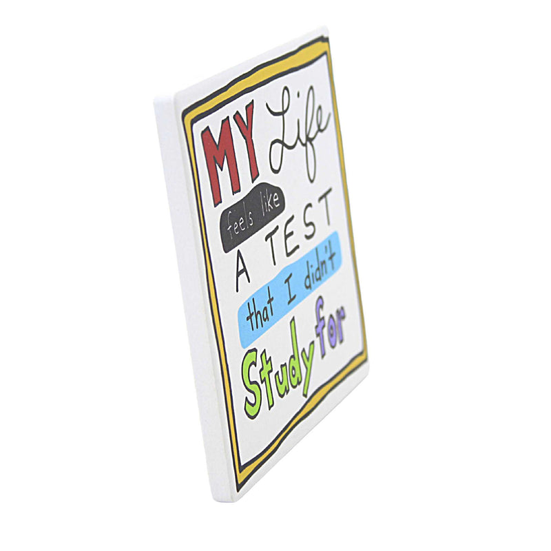 Tabletop My Life Is A Test Coaster - - SBKGifts.com
