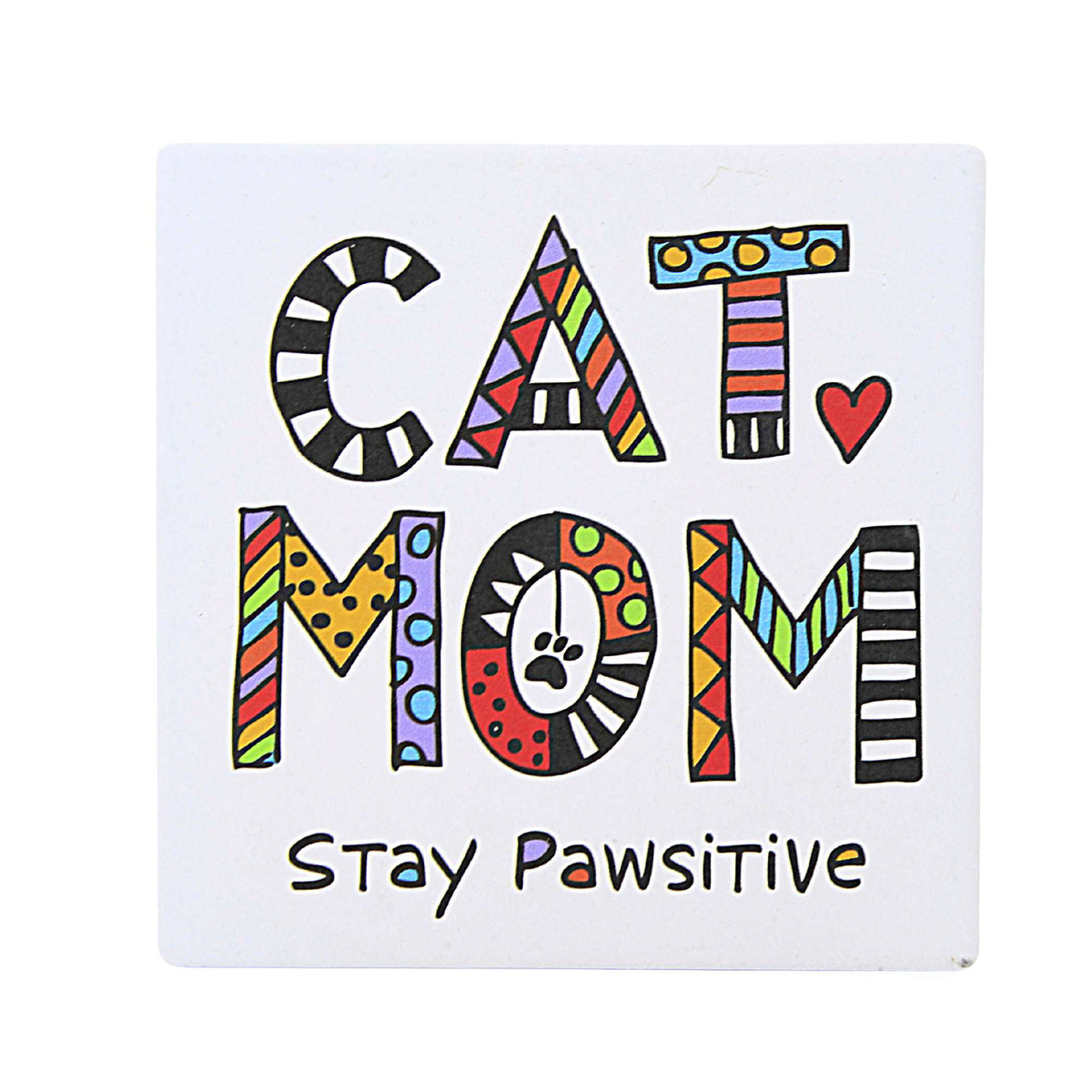 59076 Cat Mom Cuppa Doodles Coaster 6012594