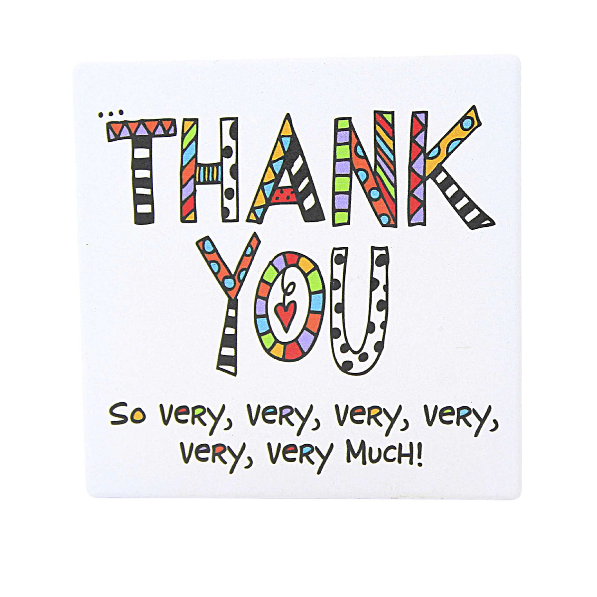 59081 Thank You Cuppa Doodles Coaster 6012600