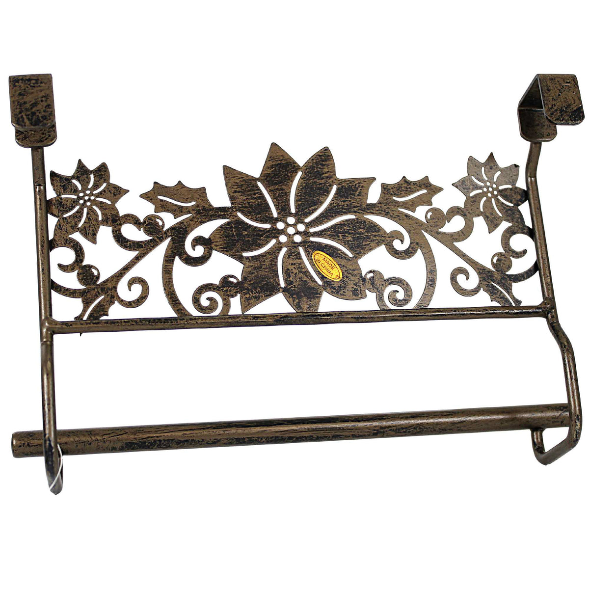 Tabletop Poinsettia Towel Holder - - SBKGifts.com