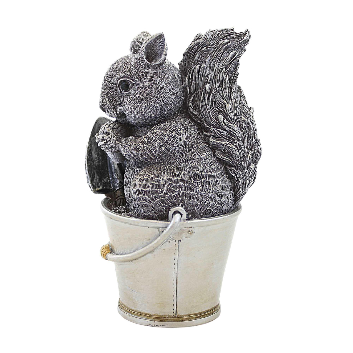 Roman Squirrel In Bucket Pudgy Pal - - SBKGifts.com