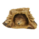 Roman Hedgehog Statue Timber Tails - One Statue 4.75 Inch, Polyresin - Tree Trunk  Mushrooms 14373 (59129)