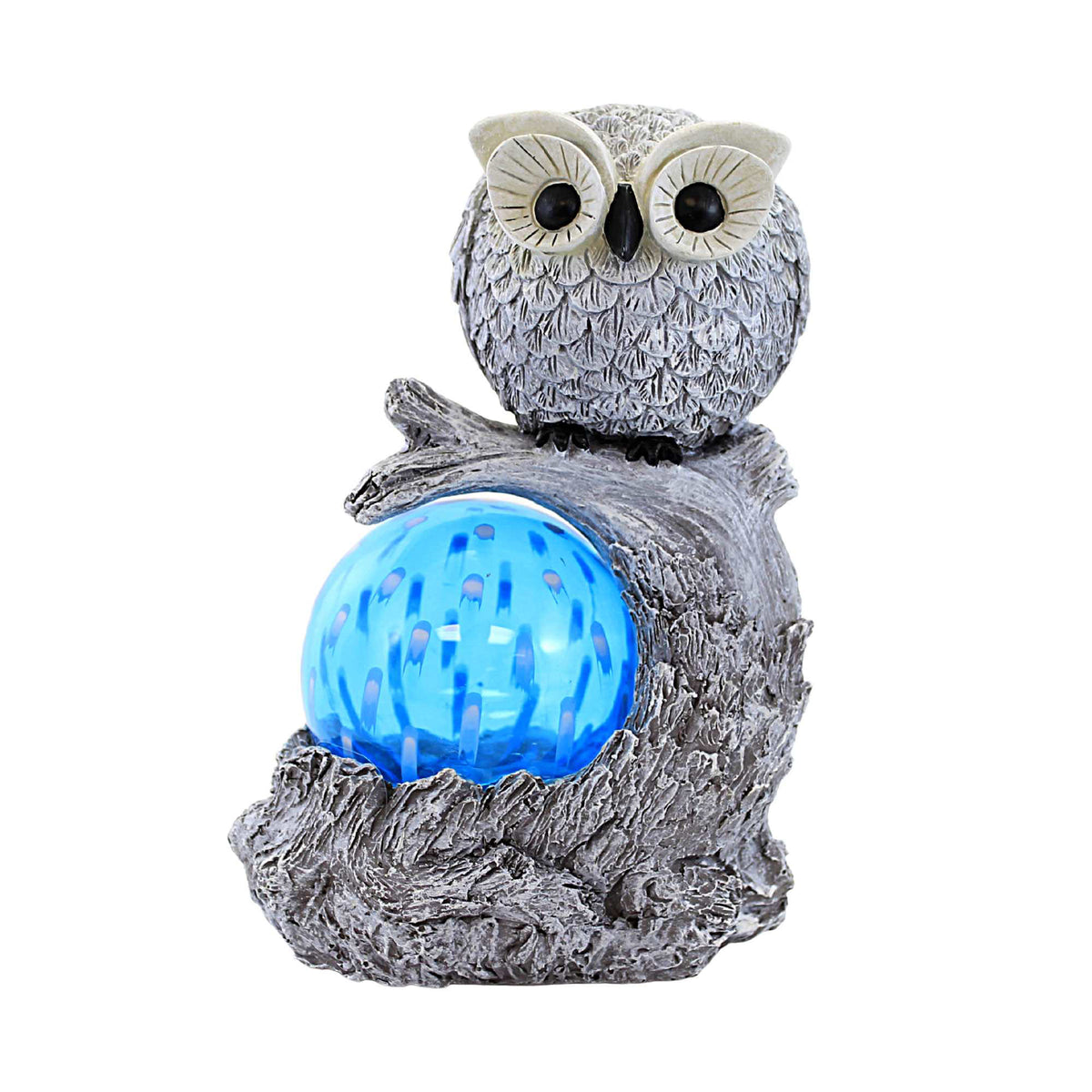 (59130) Owl Solar Led Garden Statue